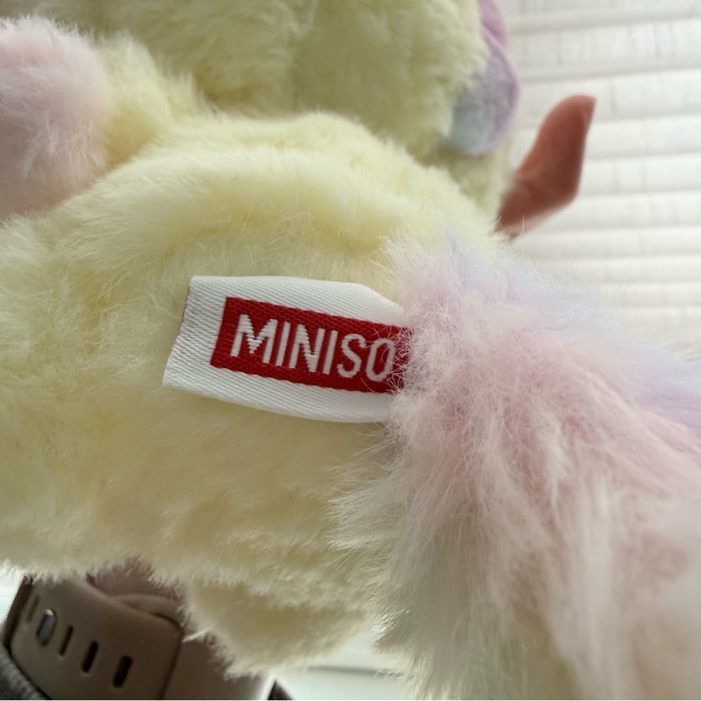 Sanrio Miniso Dreamy Unicorn Hello Kitty Yellow Plush Pendant Like New - Picture 5 of 8